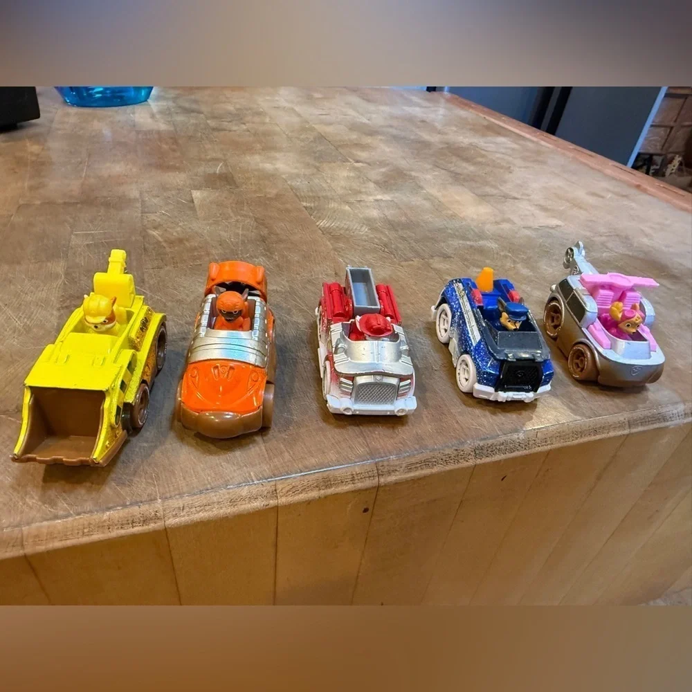 Paw Patrol Rescue Off Road Series Muddy Vehicles Set of 5 True metal Die Cast